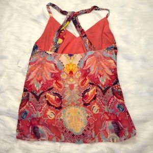 Haute hippie 100% silk love her madly tank top